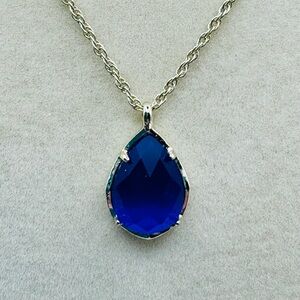 KENDRA SCOTT Kiri Pendant Necklace Cobalt Blue